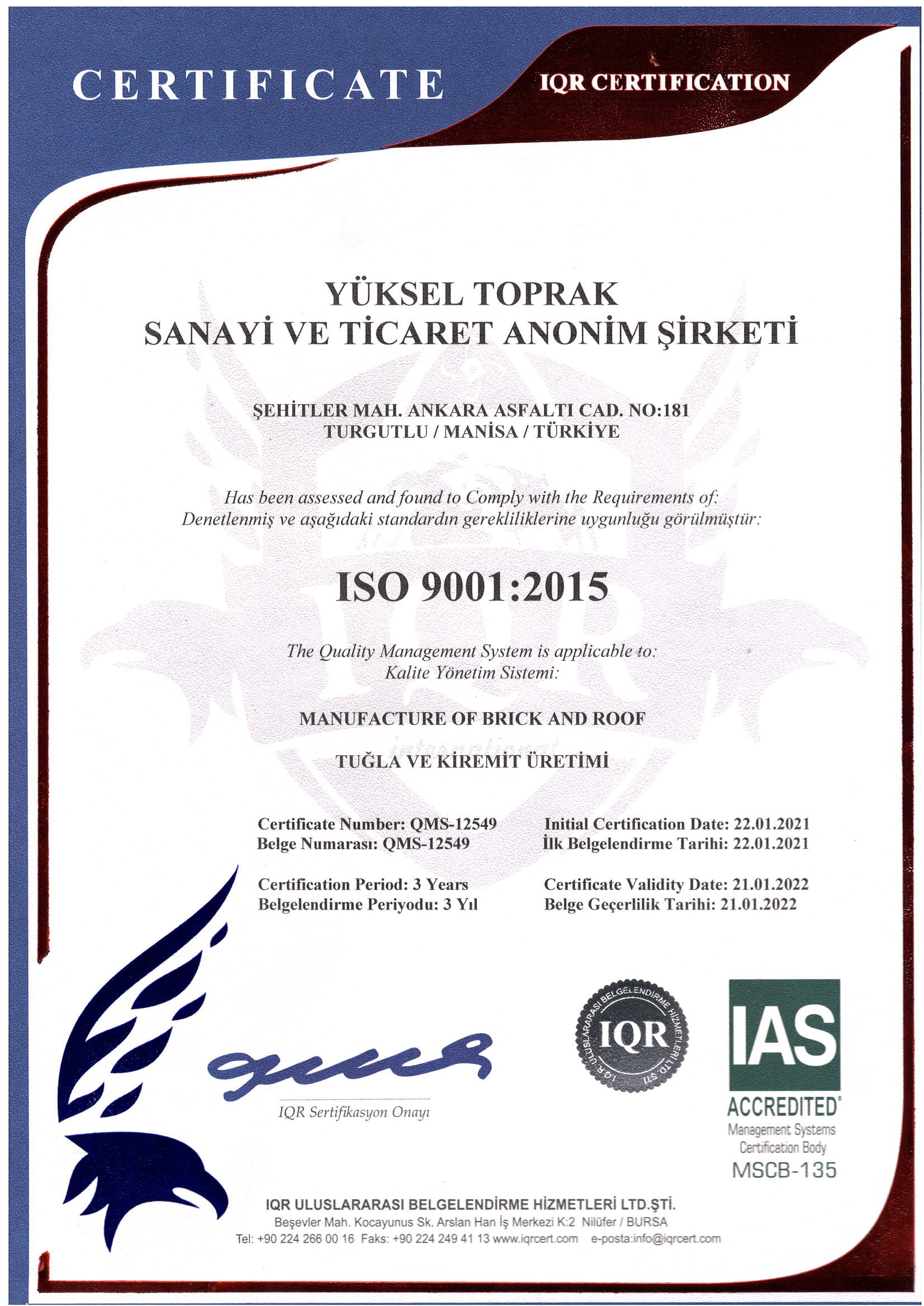 TS EN ISO 9001